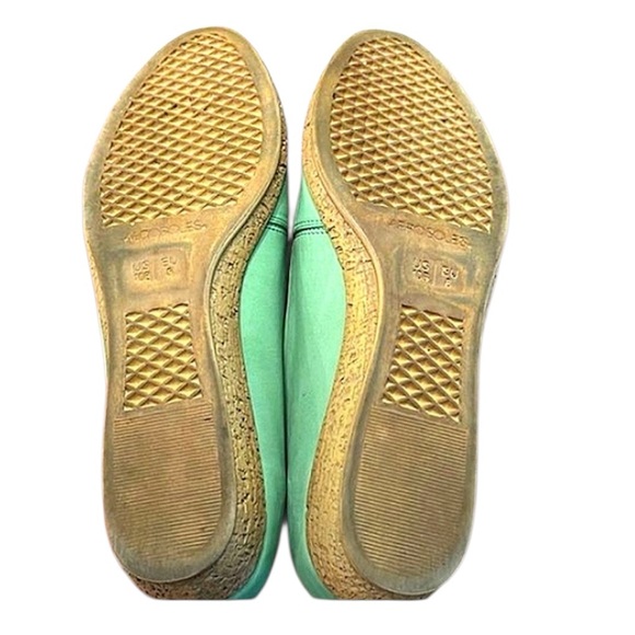 Aerosoles Mint Green Peeptoe Wedges Womens US 10 - Picture 7 of 10